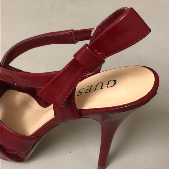 Guess Red Gwanamarias Heels - Picture 4 of 4